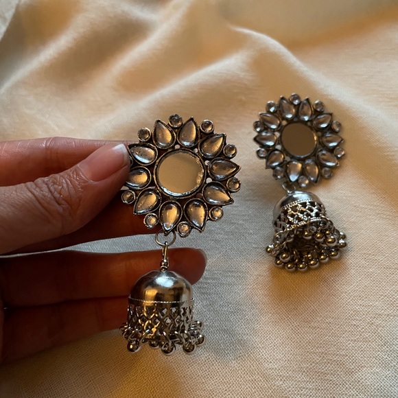 Mirror choker with matching Earrings - Picture 10 of 10